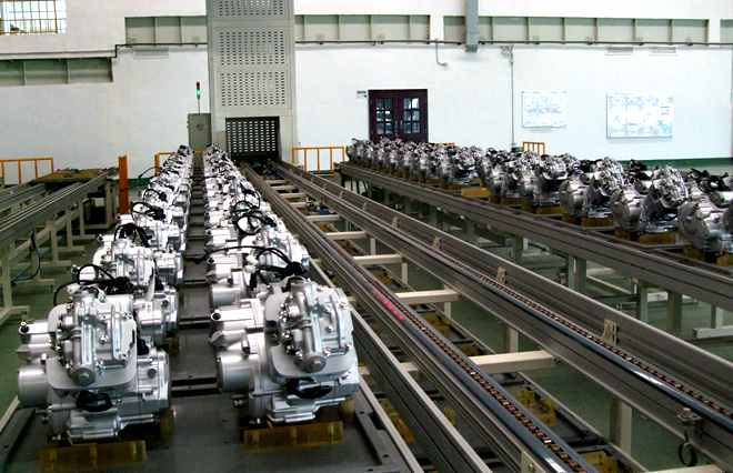 广州发动机生产线